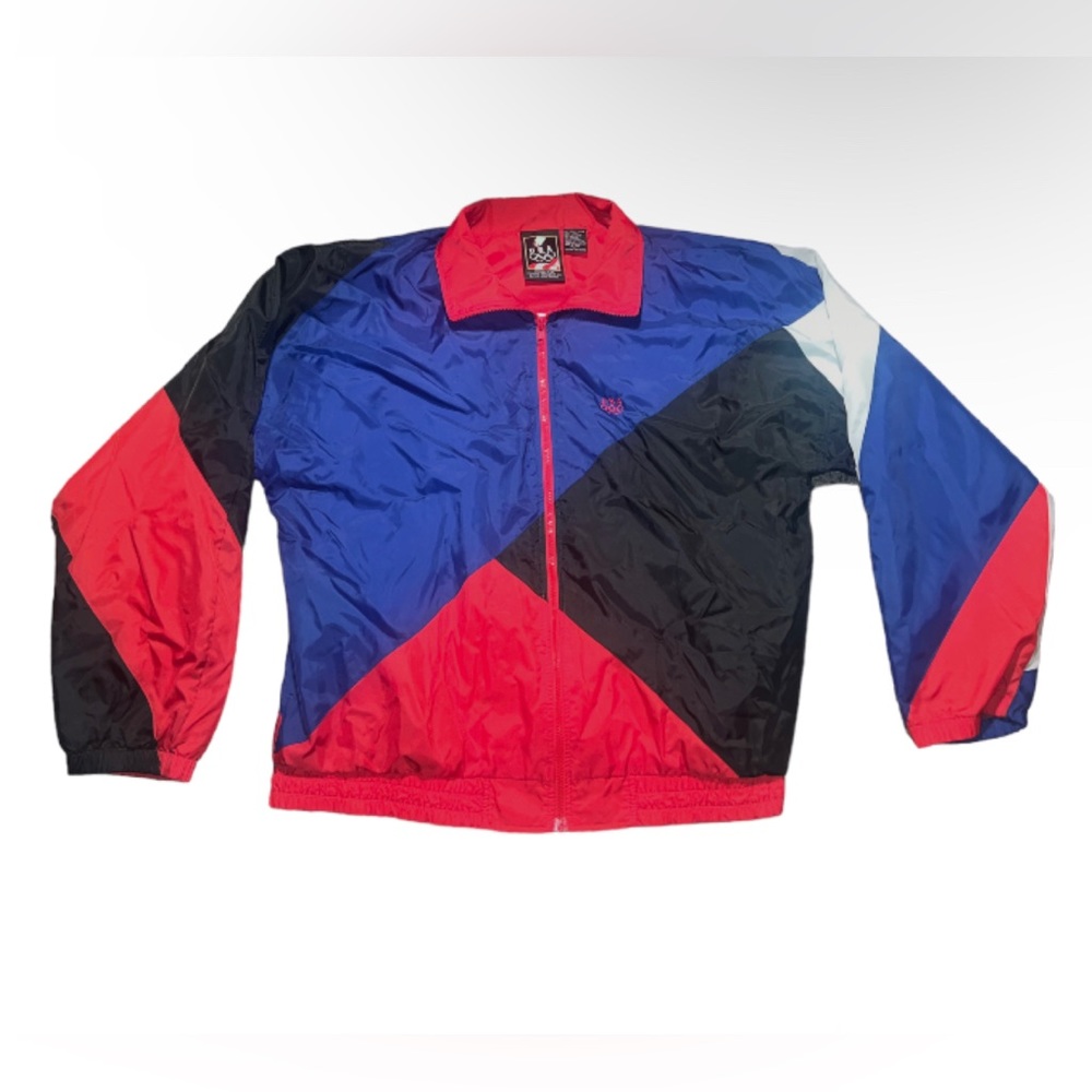 Team USA - Red, Blue and Black Olympic Windbreaker 1990s jacket | size Large